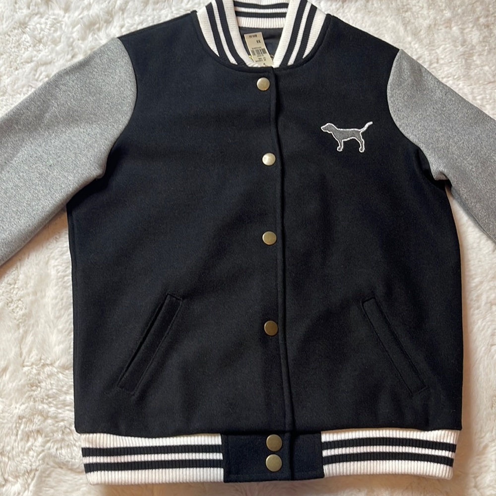 NWT VS Pink Bomber Jacket - SIZE: XS